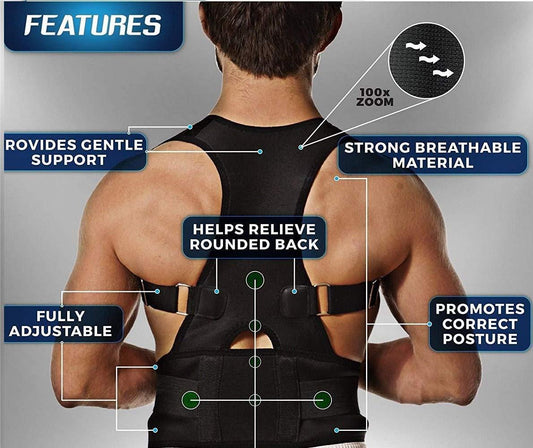 Unisex Posture Corrector Belt – Adjustable Back Support